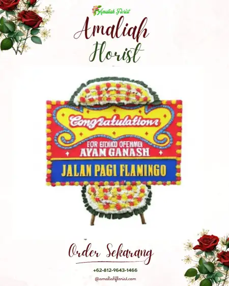 Sewa Papan Bunga Megawon